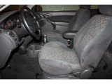 2001 Ford Focus ZX3 Coupe Dark Charcoal Black Interior