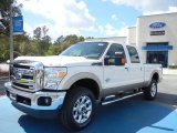 2012 White Platinum Metallic Tri-Coat Ford F350 Super Duty Lariat Crew Cab 4x4 #62036282