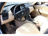 2006 BMW X3 3.0i Sand Beige Interior