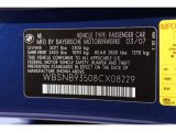 2008 BMW M5 Sedan Info Tag