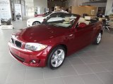 2012 Vermillion Red Metallic BMW 1 Series 128i Convertible #62036549