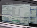 2012 Hyundai Sonata GLS Window Sticker