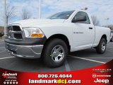 2012 Bright White Dodge Ram 1500 ST Regular Cab #62036364