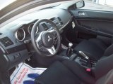 2012 Mitsubishi Lancer Evolution GSR Black Recaro Interior