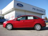 2012 Red Candy Metallic Ford Focus SE Sedan #62097770