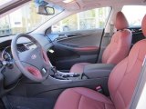 2012 Hyundai Sonata Limited Wine Interior