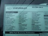 2012 Chevrolet Tahoe LS 4x4 Window Sticker