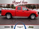 2012 Flame Red Dodge Ram 1500 Express Quad Cab 4x4 #62097690