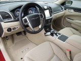 2012 Chrysler 300  Black/Light Frost Beige Interior