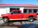 1999 Flame Red Dodge Ram 3500 Laramie Extended Cab 4x4 Dually #62159413