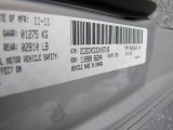 2012 300 Color Code for Bright Silver Metallic - Color Code: PS2