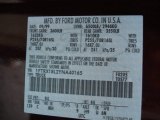 2000 F150 Color Code for Chestnut Metallic - Color Code: B4