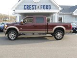 2011 Royal Red Metallic Ford F350 Super Duty King Ranch Crew Cab 4x4 #62194718