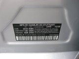 2009 E Color Code for Iridium Silver Metallic - Color Code: 775
