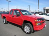 2008 Victory Red Chevrolet Colorado LS Extended Cab 4x4 #62194445