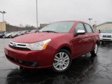 2011 Sangria Red Metallic Ford Focus SEL Sedan #62194155