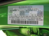 2012 MAZDA2 Color Code for Spirted Green Metallic - Color Code: 36A