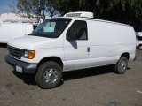 2004 Ford E Series Van E350 Commercial Refrigerated Van Front 3/4 View