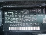 2007 BMW M Roadster Info Tag
