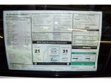 2012 BMW 5 Series 535i Sedan Window Sticker