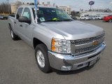 2012 Silver Ice Metallic Chevrolet Silverado 1500 LT Crew Cab 4x4 #62243842