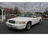 Vibrant White Ford Crown Victoria in 1999