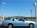 Light Ice Blue Metallic Lincoln Town Car in 2011