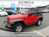 2008 Flame Red Jeep Wrangler X 4x4 #62243625