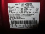 2010 F150 Color Code for Red Candy Metallic - Color Code: U6