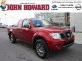 Lava Red Nissan Frontier in 2012