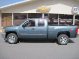 2012 Blue Granite Metallic Chevrolet Silverado 1500 LT Extended Cab 4x4 #62312472