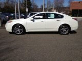 White Diamond Pearl Acura TL in 2010