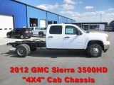 2012 GMC Sierra 3500HD Crew Cab 4x4 Chassis