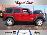 2012 Deep Cherry Red Crystal Pearl Jeep Wrangler Unlimited Sport S 4x4 #62312728