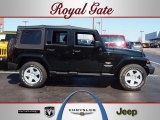 2012 Black Forest Green Pearl Jeep Wrangler Unlimited Sahara 4x4 #62312725