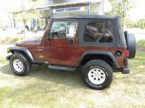 2002 Sienna Red Pearl Jeep Wrangler Sport 4x4 #62312375