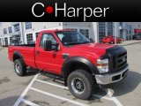 2009 Red Ford F250 Super Duty XL Regular Cab 4x4 #62311962