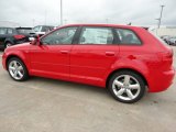 Brilliant Red Audi A3 in 2012