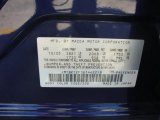 2006 MAZDA3 Color Code for Strato Blue Mica - Color Code: 25E