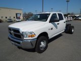 2012 Bright White Dodge Ram 3500 HD ST Crew Cab 4x4 Dually Chassis #62312601