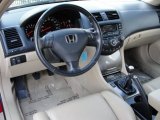 2005 Honda Accord EX V6 Coupe Ivory Interior