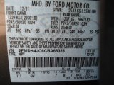 2012 Edge Color Code for Mineral Grey Metallic - Color Code: TK