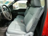 2012 Ford F150 XL Regular Cab 4x4 Steel Gray Interior