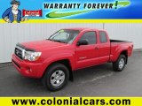 2007 Radiant Red Toyota Tacoma V6 TRD Access Cab 4x4 #62378006