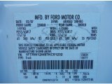 2007 F150 Color Code for Oxford White - Color Code: YZ