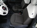 2012 Fiat 500 Pop Tessuto Marrone/Avorio (Brown/Ivory) Interior