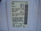 2012 NV Color Code for Blizzard White - Color Code: Q10