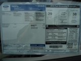 2012 Ford Fiesta S Sedan Window Sticker