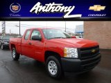 2012 Victory Red Chevrolet Silverado 1500 Work Truck Extended Cab 4x4 #62434701