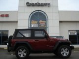 2010 Red Rock Crystal Pearl Jeep Wrangler Rubicon 4x4 #62434127